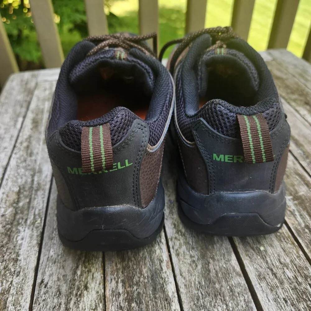 Merrell Ridgepass Bolt Low Work Boots Waterproof Brown Mens 10.5 J15819 F2413-11